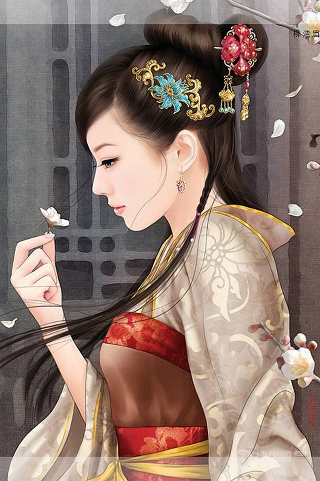 古风美人图~北方有佳人