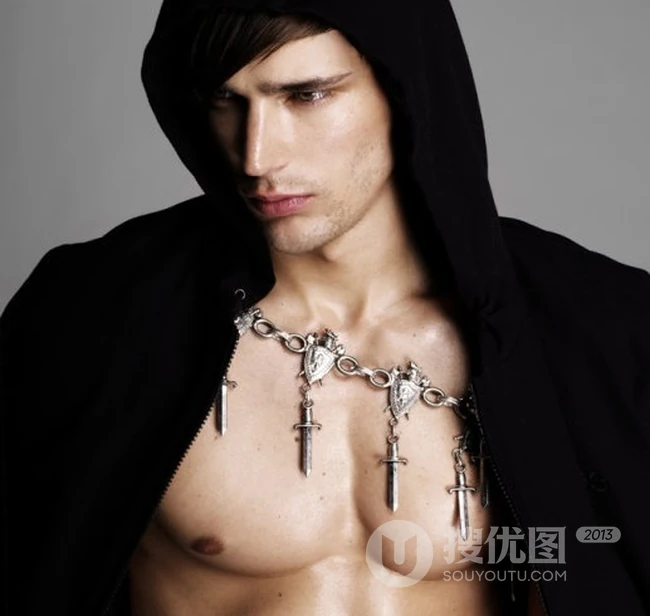 英伦男模 Danny Schwarz黑衣魅惑