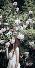 清纯唯女生生图片 花色满园