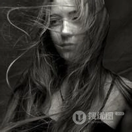 另类欧女生生黑白意境头像