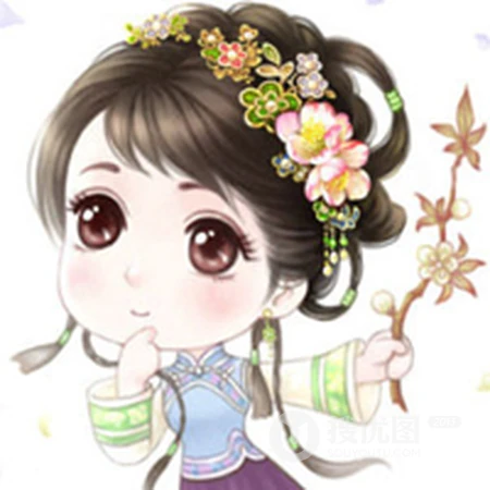 Q版可爱古风女生头像，古风也很萌