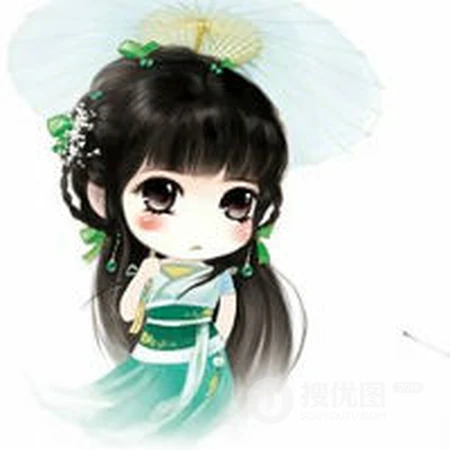 Q版可爱古风女生头像，古风也很萌