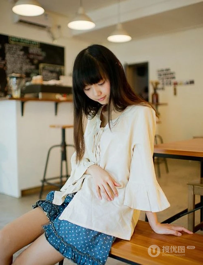 清新可爱女生 爱我生活唯美图片
