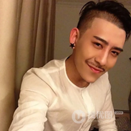 小胡子 大潮范 网络型潮男头像