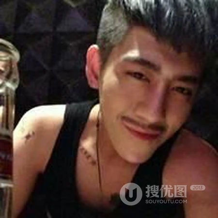 小胡子 大潮范 网络型潮男头像