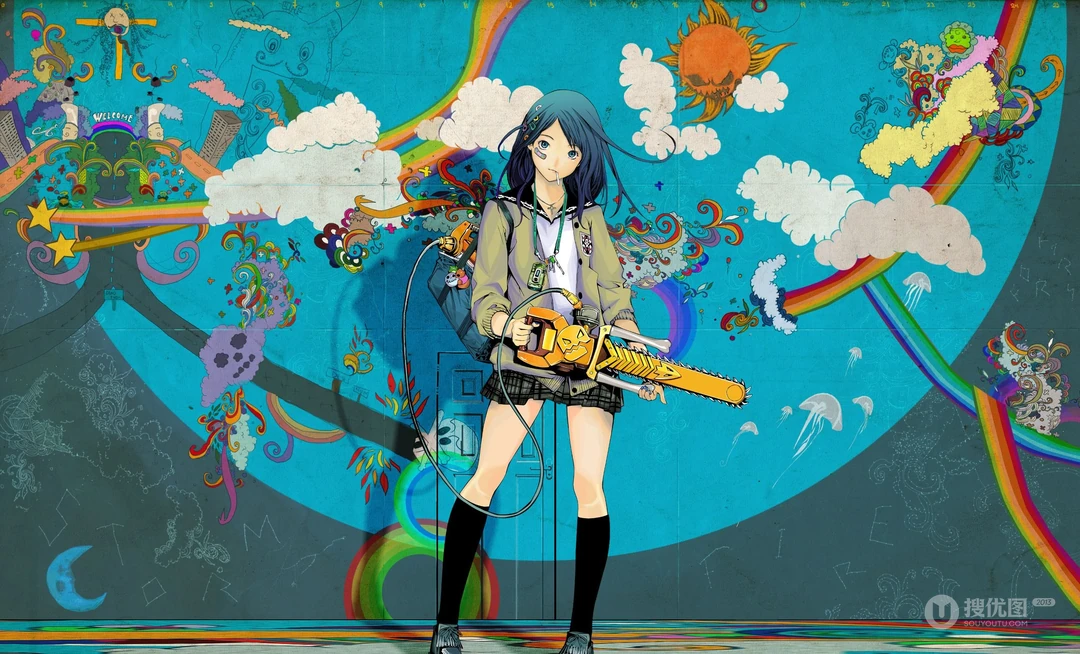 2560x1600超清动漫美女战士桌面壁纸