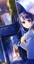 【小雨伞】二次元撑小雨伞唯美意境美图