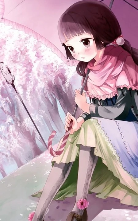 【小雨伞】二次元撑小雨伞唯美意境美图