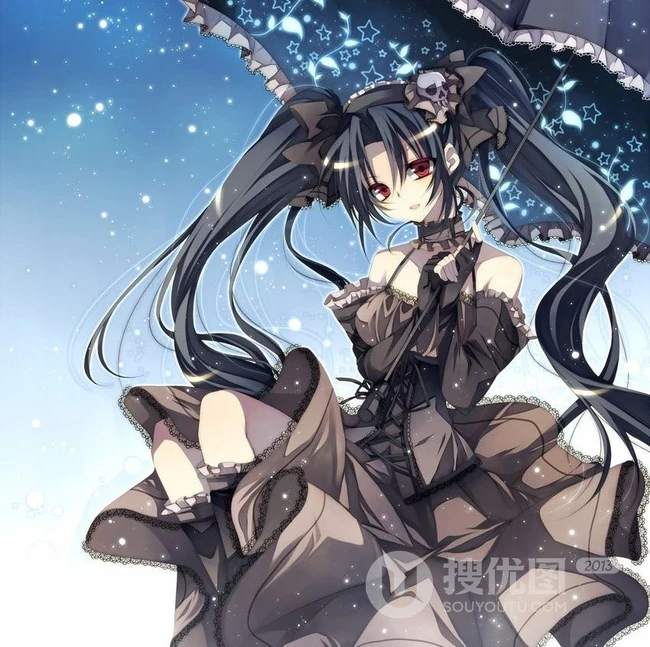 【小雨伞】二次元撑小雨伞唯美意境美图