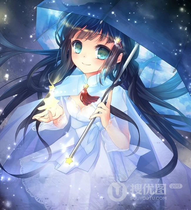 【小雨伞】二次元撑小雨伞唯美意境美图