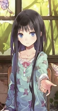 【蝴蝶飞】唯美蝴蝶少女插画图片