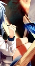【蝴蝶飞】唯美蝴蝶少女插画图片
