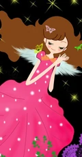 【蝴蝶飞】唯美蝴蝶少女插画图片