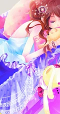 【蝴蝶飞】唯美蝴蝶少女插画图片