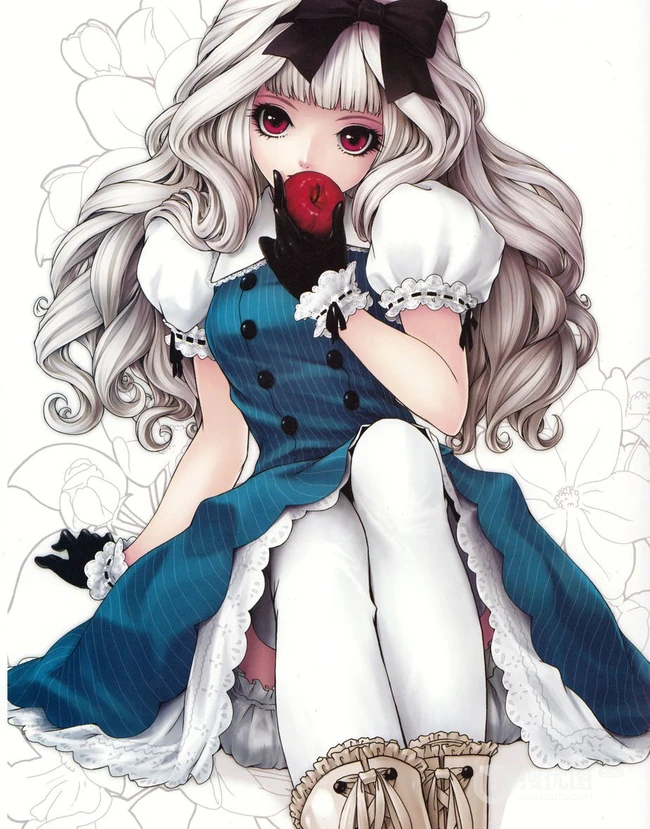 动漫插画手绘，清新淡雅风格唯美图片
