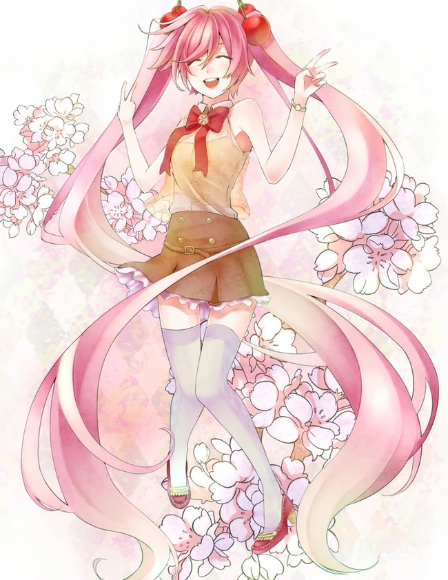 樱花初音-唯美清新，甜美可爱美图