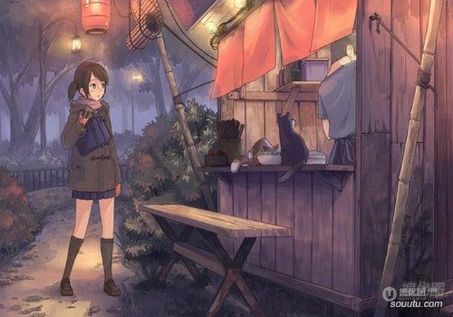 青葱岁月-女生治愈系超唯美插画背景图片 第11张