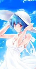 连衣裙少女，二次元梦幻唯美风风格