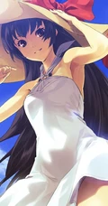 连衣裙少女，二次元梦幻唯美风风格