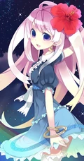 连衣裙少女，二次元梦幻唯美风风格