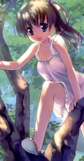连衣裙少女，二次元梦幻唯美风风格