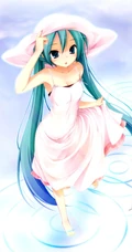 连衣裙少女，二次元梦幻唯美风风格