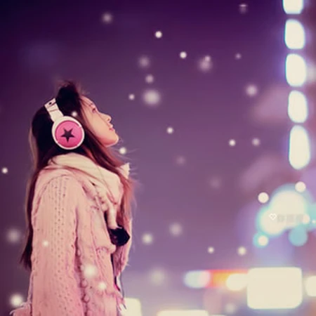 孤单的音符，跳动的心 唯女生生戴耳麦图片