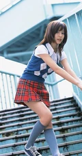 小清新-杉本有美-校裙清纯街拍
