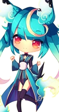 2+2萌少女 2只兔耳+2个可爱的大眼睛