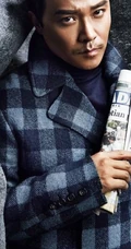 型男陈思诚胡子拉碴西装写真图片