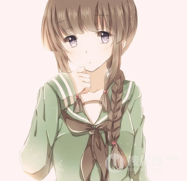 邻家女孩插画美图-邻家那个漂亮的女孩