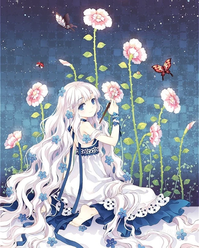 邻家女孩插画美图-邻家那个漂亮的女孩