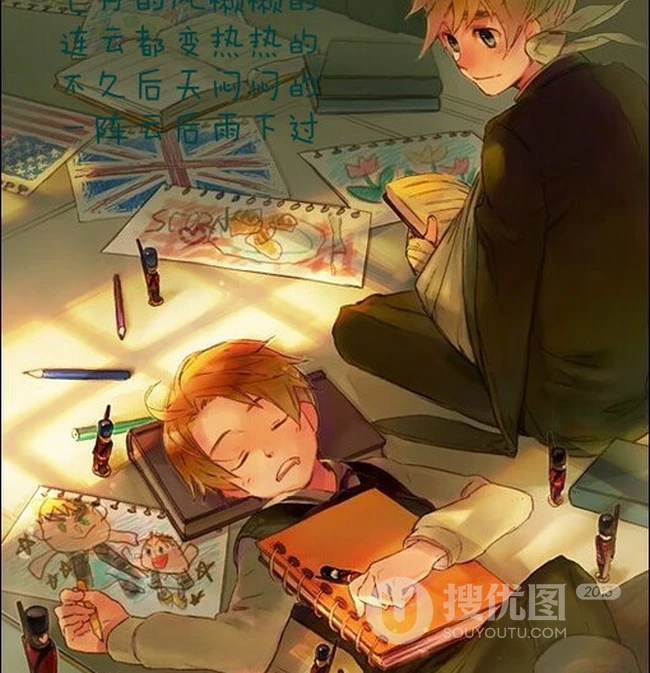 两个人的世界-两个人动漫插画美图