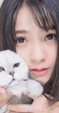 闺房中的清纯少女和猫 唯美高清图片17p