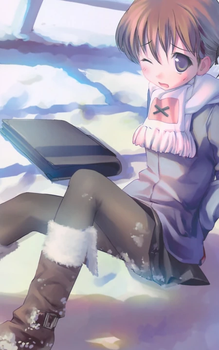 冬季里那些可爱的少女动漫少女图片