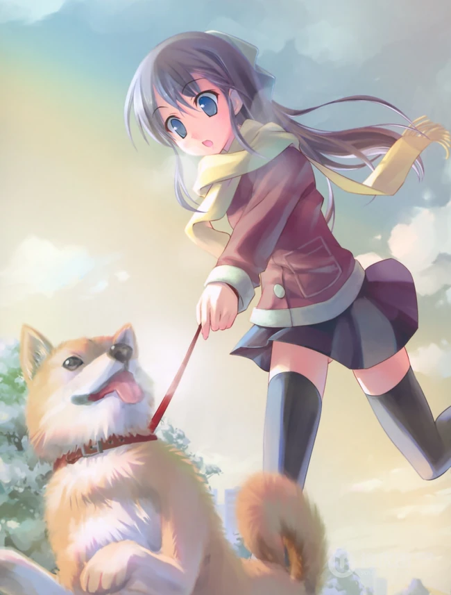 冬季里那些可爱的少女动漫少女图片