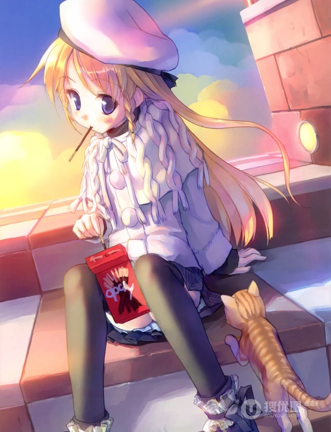 冬季里那些可爱的少女动漫少女图片