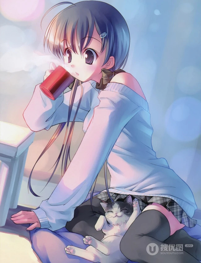 冬季里那些可爱的少女动漫少女图片