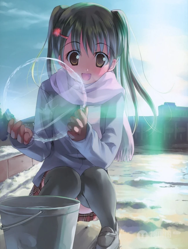 冬季里那些可爱的少女动漫少女图片