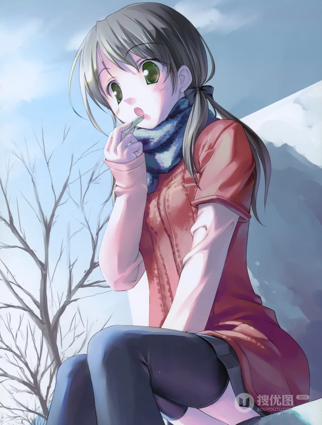 冬季里那些可爱的少女动漫少女图片