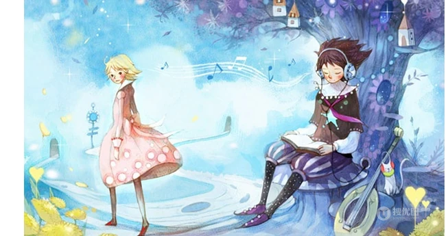 青涩的青春-唯美青春动漫插画美图