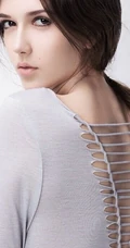 清新秀丽的欧美妹子 造型艺术写真广告图片