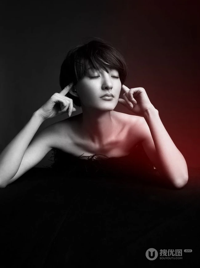 骨感美人-王丽坤迷离气质骨感写真
