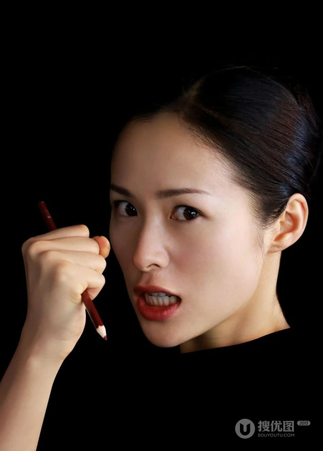 江一燕鬼马表情连拍高清另类图片