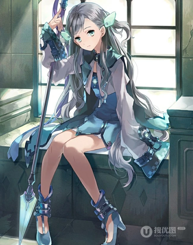 静夜的诗-二次元唯美动漫女孩插画