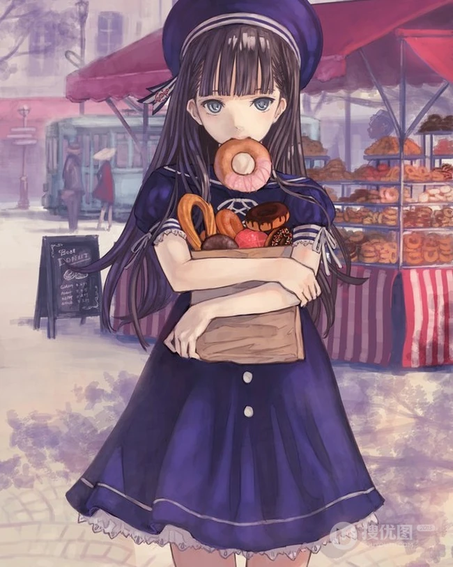 萌美二次元 唯美的动漫萌插画图片