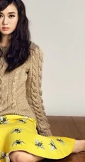 淑女江铠同小卷长发型高清图片