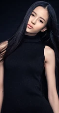 女明星温心高清图片 黑色优雅知性魅力