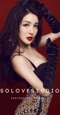 ps女王-模特郭美美高清紧身线条写真