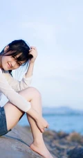 夏日清纯少女图片-夏日悠游